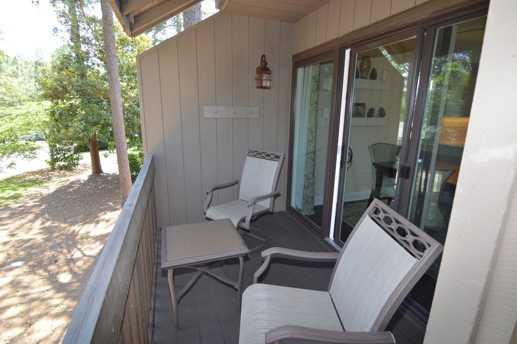 porch with chairs